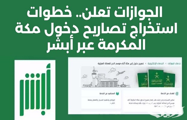كيفية إصدار تصريح دخول مكة للعمالة المنزلية والمنشآت عبر منصة أبشر ومقي كيفية إصدار تصريح دخول مكة للعمالة المنزلية والمنشآت عبر منصة أبشر ومقي