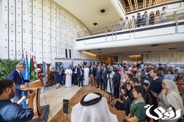 السعودية تحتفل بالسنة الدولية للإبل في جنيف.. وتفتتح معرض "موكب الهجن أبطال الصحارى" السعودية تحتفل بالسنة الدولية للإبل في جنيف.. وتفتتح معرض "موكب الهجن أبطال الصحارى"