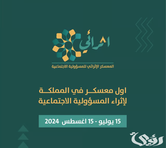 "المركز الوطني للمسؤولية" يطلق المعسكر الإثرائي للمسؤولية الاجتماعية لتخريج ٥٠٠ محترف "المركز الوطني للمسؤولية" يطلق المعسكر الإثرائي للمسؤولية الاجتماعية لتخريج ٥٠٠ محترف